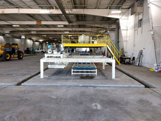 เครื่องทำแผงแซนวิชอัตโนมัติสำหรับเติมผงซีเมนต์และทำผงทัลคัม