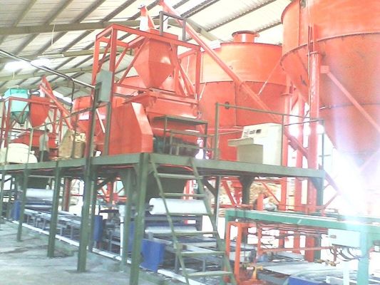 สายการผลิตแผ่นแมกนีเซียมออกไซด์บอร์ด, เครื่องทำแผงแซนวิชอัตโนมัติ