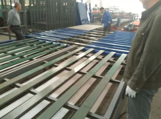 Straw Color Wave Roof Tile Making Machine for Mgo / Mgcl / Fiber Glass Mesh Raw Material