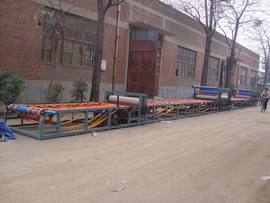 เครื่องทำผนังลูกฟูก, การทากาว / การซ้อนทับ / การอบแห้งสายการผลิตกระบวนการผลิตแผ่นกระดาษฟาง