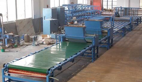 สายการผลิตบอร์ดแมกนีเซียมออกไซด์สำหรับเพดาน/ขอบผนัง/ตกแต่ง ปรับความหนาได้