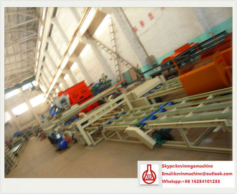 สายการผลิตแผงแซนวิช EPS อัตโนมัติสำหรับบอร์ด MGO / ซีเมนต์ / ผงขี้เลื่อย