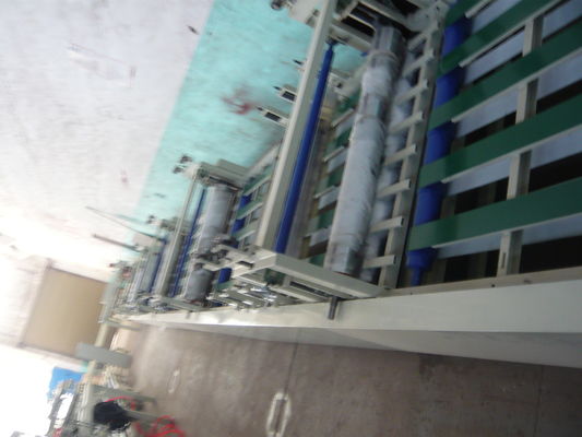 เครื่องทำวัสดุก่อสร้างแผ่นแมกนีเซียมออกไซด์ไฟเบอร์กลาสกึ่งอัตโนมัติ  ความจุสูง  1500 แผ่น