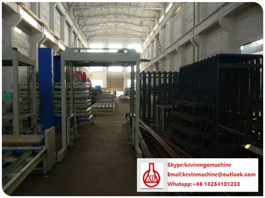 สายการผลิตแผ่นผนังแซนวิชโฮลล์ MgO Board ที่มีศักยภาพผลิต 2500 แผ่น