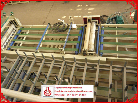 เครื่องขึ้นรูปม้วนลูกฟูกระบบควบคุม PLC สำหรับวัตถุดิบ Mgo / ตาข่ายไฟเบอร์กลาส