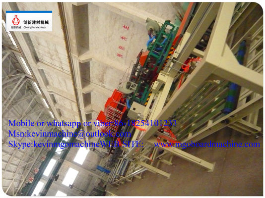 สายการผลิตแผ่น Mgo อัตโนมัติเต็มรูปแบบพร้อมฟางข้าวสาลีบด