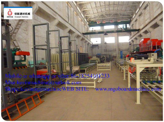 สายการผลิตแผ่น Mgo อัตโนมัติเต็มรูปแบบพร้อมฟางข้าวสาลีบด