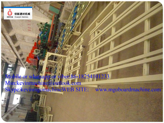 สายการผลิตแผ่น Mgo อัตโนมัติเต็มรูปแบบพร้อมฟางข้าวสาลีบด