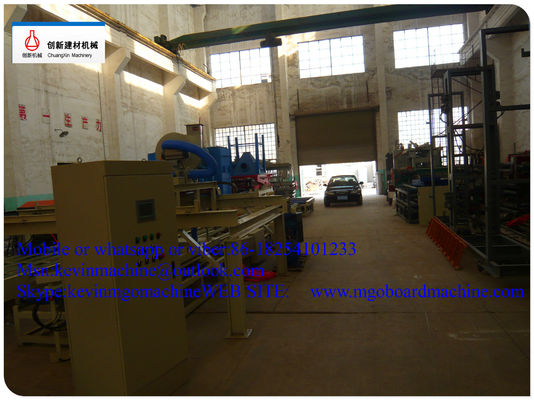 สายการผลิตบอร์ด Mgo กันไฟสำหรับกระบวนการผลิตบอร์ดแมกนีเซียมออกไซด์