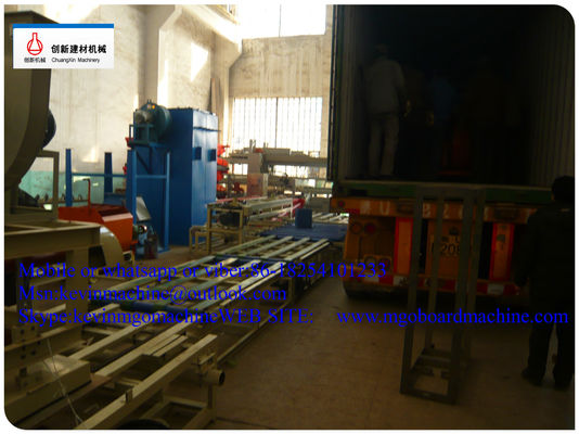 สายการผลิตแผ่น MgO กันไฟอัตโนมัติ อุปกรณ์ผลิตแผงผนัง