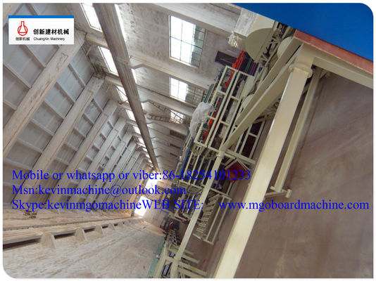 เครื่องจักรผลิตวัสดุก่อสร้างอัตโนมัติเต็มรูปแบบแรงดันไฟฟ้า 380V สำหรับบอร์ด Mgo