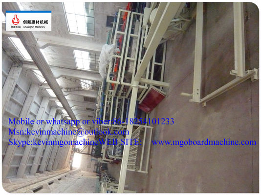 เครื่องจักรผลิตวัสดุก่อสร้างอัตโนมัติเต็มรูปแบบแรงดันไฟฟ้า 380V สำหรับบอร์ด Mgo