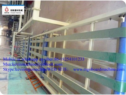 สีน้ําเงิน 54 KW พลังงาน MgO การผลิตแผ่นกับหมุนสองเครื่องผสม