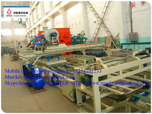 สายการผลิตแผงแซนวิช Mgo ทนความร้อน เครื่องจักรแผงแซนวิช