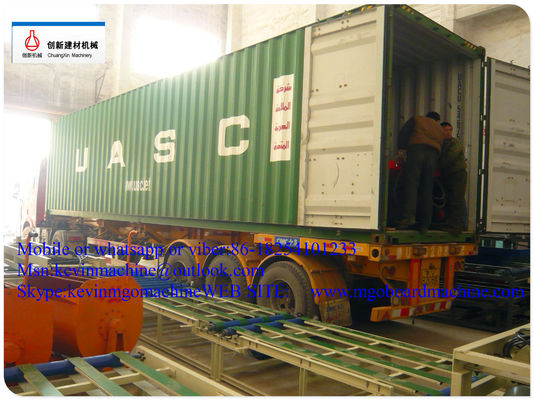 สายการผลิตแผงแซนวิช Mgo ทนความร้อน เครื่องจักรแผงแซนวิช