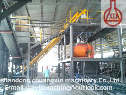 สายการผลิตแผงผนังน้ำหนักเบา MgO Board สำหรับตกแต่งผนัง 54KW