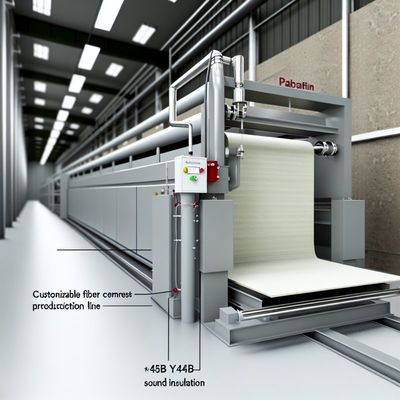 สายการผลิตแผ่นไฟเบอร์ซีเมนต์ที่ปรับแต่งได้ พร้อมฉนวนกันเสียง ≥45dB
