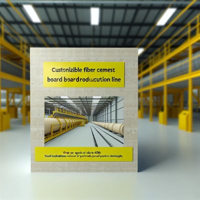 สายการผลิตแผ่นไฟเบอร์ซีเมนต์ที่ปรับแต่งได้ พร้อมฉนวนกันเสียง ≥45dB