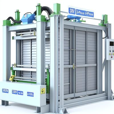 เครื่องขึ้นรูปแผงผนัง 380V 3 เฟส พร้อมแผงกันไฟ 4 ชั่วโมง