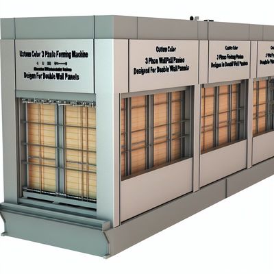 เครื่องขึ้นรูปแผงผนัง 3 เฟสสีพิเศษสำหรับแผงผนังสองชั้น