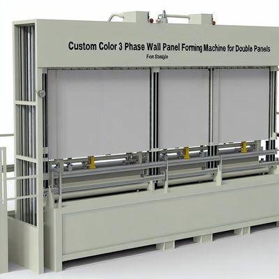 เครื่องขึ้นรูปแผงผนัง 3 เฟสสีพิเศษสำหรับแผงผนังสองชั้น