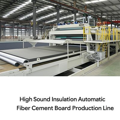สายการผลิตแผ่นไฟเบอร์ซีเมนต์อัตโนมัติฉนวนกันเสียงสูงเพื่อวัสดุและประสิทธิภาพ
