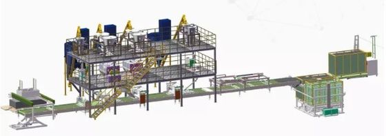 เครื่องผลิตแผ่นขนาด 1-10 มม. / เครื่องจักรผลิตแผ่นไม้เนื้อแข็งสำหรับขี้เลื่อย Mgo Mgcl